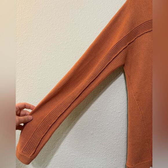 Kuhl Kosta Sweater in Sandstone S Cozy Super Soft Clay Terra Cotta Peachy Orange - Picture 4 of 7
